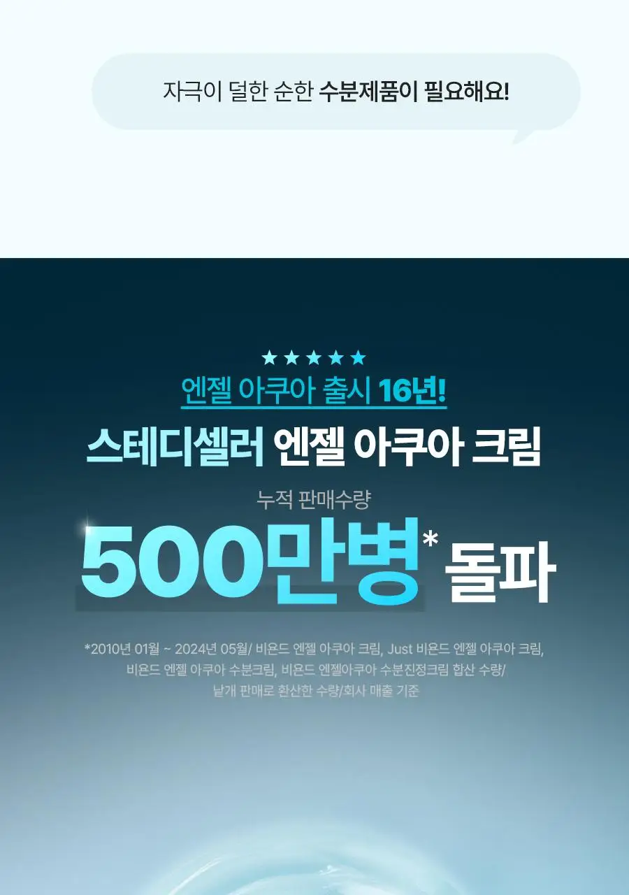 [NEW/리뷰이벤트] 비욘드 엔젤 아쿠아 이온 히알루10% 수분 진정 크림 100ml 1+1 기획 상세페이지 8